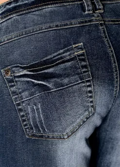 Faded Flared Jeans -Lush Fit Store Faded Flared Jeans916007FRSP W03