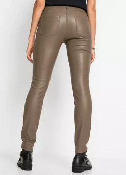 Faux Leather Skinny Jeans -Lush Fit Store Faux Leather Skinny Jeans922113FRSP W01