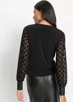 Faux Leather Wrap Top -Lush Fit Store Faux Leather Wrap Top938324FRSP W01