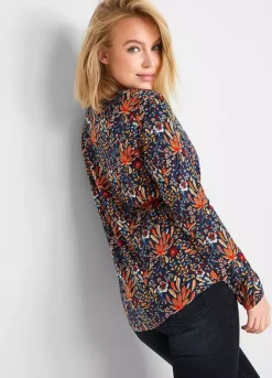 Floral Cotton Tunic -Lush Fit Store Floral Cotton Tunic921434FRSP W01
