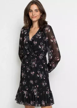 Floral Net Dress -Lush Fit Store Floral Net Dress967798FRSP