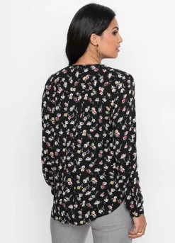Floral Pattern Blouse -Lush Fit Store Floral Pattern Blouse923847FRSP W01