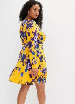 Floral Print A-Line Sun Dress -Lush Fit Store Floral Print A Line Sun Dress938438FRSB W01