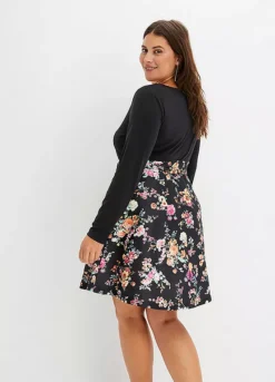 Floral Print Bow Waist Dress -Lush Fit Store Floral Print Bow Waist Dress917977FRSB W01