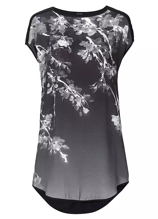 Floral Print Dippy T-Shirt 4 Floral Print Dippy T-Shirt - Image 2