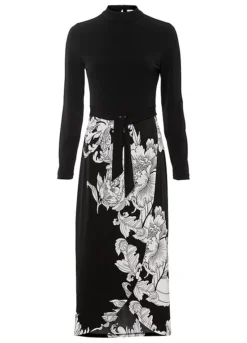 Floral Print Long Sleeve Shift Dress -Lush Fit Store Floral Print Long Sleeve Shift Dress964398FRSC