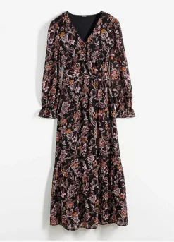 Floral Print Midi Dress -Lush Fit Store Floral Print Midi Dress912498FRSC