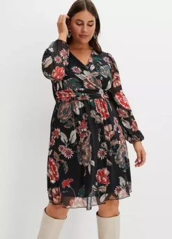 Floral Print Net Dress