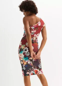 Floral Print One Shoulder Dress 9 Floral Print One Shoulder Dress -Lush Fit Store Floral Print One Shoulder Dress941166FRSP W01