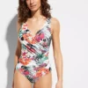 Floral Print Shaper Swimsuit -Lush Fit Store Floral Print Shaper Swimsuit932973FRSP