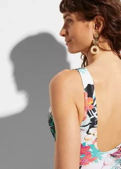 Floral Print Shaper Swimsuit -Lush Fit Store Floral Print Shaper Swimsuit932973FRSP W02