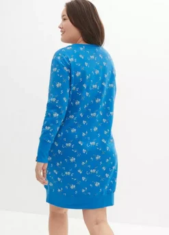 Floral Print Sweatshirt Dress -Lush Fit Store Floral Print Sweatshirt Dress929485FRSB W01