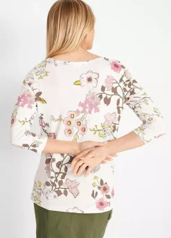 Floral Print Tunic -Lush Fit Store Floral Print Tunic967462FRSP W01