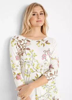 Floral Print Tunic -Lush Fit Store Floral Print Tunic967462FRSP W02