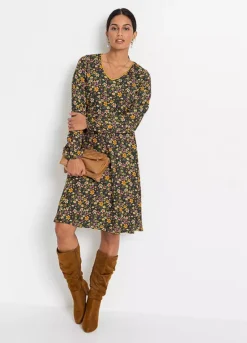 Floral Skater Dress -Lush Fit Store Floral Skater Dress911872FRSP W02