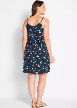 Floral Sun Dress -Lush Fit Store Floral Sun Dress949585FRSB W01