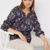 Floral Viscose Blouse -Lush Fit Store Floral Viscose Blouse971075FRSP