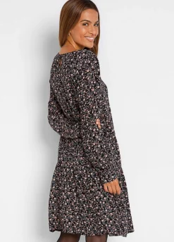 Flounced Floral Dress -Lush Fit Store Flounced Floral Dress905241FRSP W01