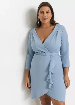 Flounced Shift Dress