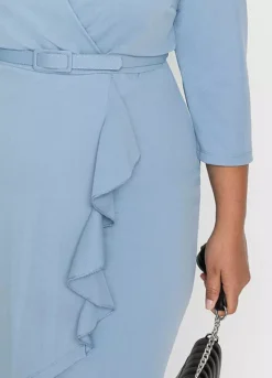 Flounced Shift Dress -Lush Fit Store Flounced Shift Dress927560FRSB W02