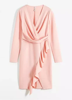 Flounced Wrap Dress -Lush Fit Store Flounced Wrap Dress904138FRSC