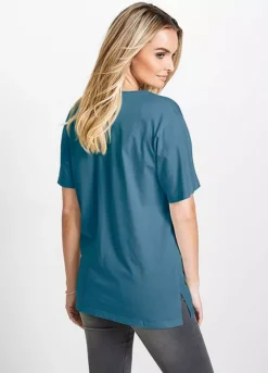 Flower Print V-Neck Top -Lush Fit Store Flower Print V Neck Top909136FRSP W01