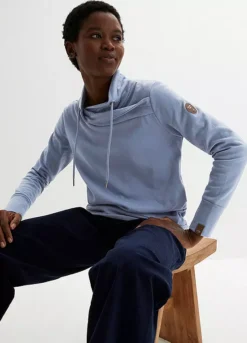 Funnel Collar Sweatshirt -Lush Fit Store Funnel Collar Sweatshirt924683FRSP W02