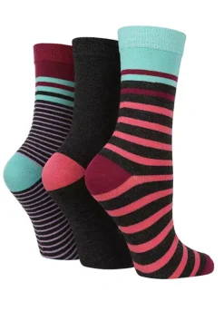 Glenmuir Ladies Multi Pack Of 3 Socks