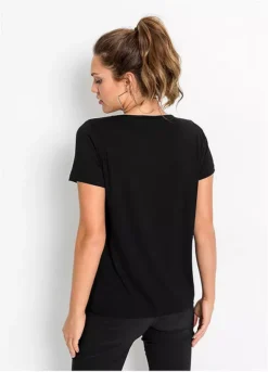 Glitter Leaf Print Top -Lush Fit Store Glitter Leaf Print Top955209FRSP W01