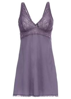 Glossy Lace Cup Negligee -Lush Fit Store Glossy Lace Cup Negligee941833FRSC