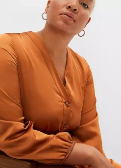 Glossy Shirt Dress -Lush Fit Store Glossy Shirt Dress923654FRSB W02