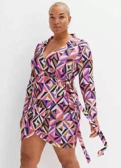 Graphic Print Mini Dress