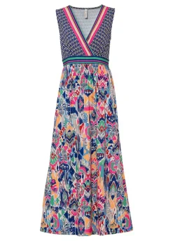 Graphic Printed Maxi Dress -Lush Fit Store Graphic Printed Maxi Dress927799FRSC