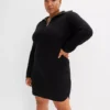 Half Zip Knitted Dress -Lush Fit Store Half Zip Knitted Dress953430FRSB