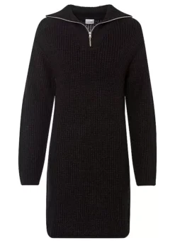 Half Zip Knitted Dress -Lush Fit Store Half Zip Knitted Dress953430FRSC