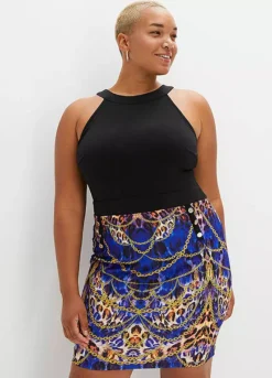 Halterneck Animal Print Dress