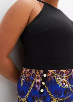 Halterneck Animal Print Dress -Lush Fit Store Halterneck Animal Print Dress945622FRSB W02