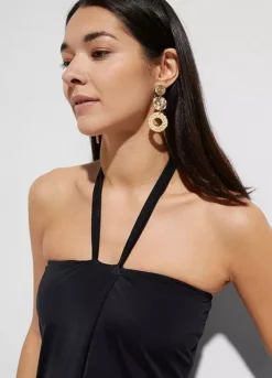 Halterneck Non Wired Swimsuit -Lush Fit Store Halterneck Non Wired Swimsuit904699FRSP W02