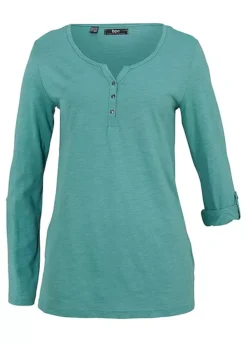 Henley Neckline Tunic -Lush Fit Store Henley Neckline Tunic934168FRSC