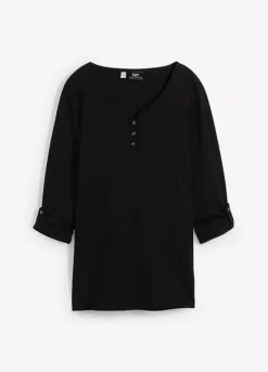 Henley Neckline Tunic -Lush Fit Store Henley Neckline Tunic977376FRSC