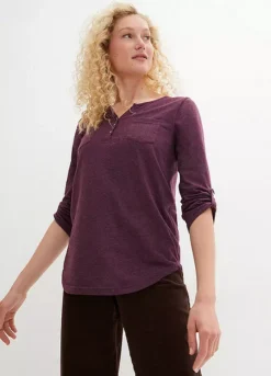 Henley Top -Lush Fit Store Henley Top930840FRSP W03