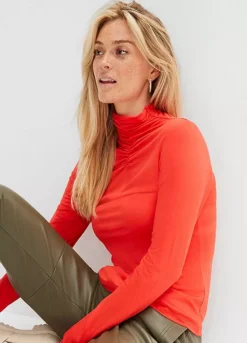 High Neck Long Sleeve Top -Lush Fit Store High Neck Long Sleeve Top911451FRSP W03