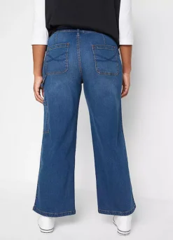 High Waist Wide Leg Jeans -Lush Fit Store High Waist Wide Leg Jeans969303FRSB W01