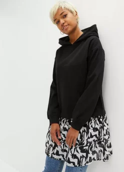 Hooded Patterned Dress