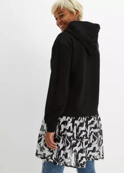 Hooded Patterned Dress -Lush Fit Store Hooded Patterned Dress945282FRSP W01
