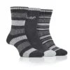 Jeep Ladies 3 Pack Slate/Grey Striped Performance Boot Socks (4-8) -Lush Fit Store Jeep Ladies 3 Pack Slate Grey Striped Performance Boot Socks 4 810B590FRSP