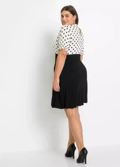 Jersey Polka Dot Dress -Lush Fit Store Jersey Polka Dot Dress969537FRSB W01