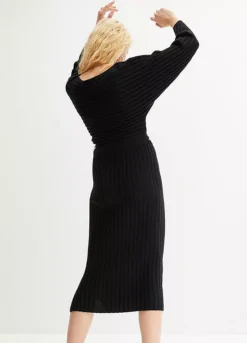 Knitted Dress & Belt -Lush Fit Store Knitted Dress Belt953089FRSP W01