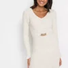 Knitted Long Sleeve Dress -Lush Fit Store Knitted Long Sleeve Dress930308FRSP