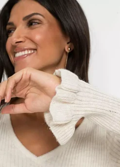 Knitted Long Sleeve Dress -Lush Fit Store Knitted Long Sleeve Dress930308FRSP W02